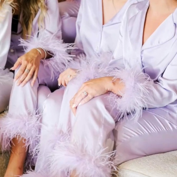 Nadine Merabi Intimates Lilac Pjs - S/M - Picture 2 of 4